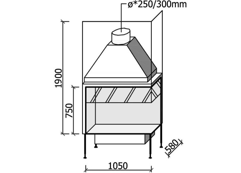 MF 1050-75 W 2S L/R