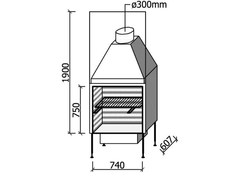 MF 740-75 W BBQ