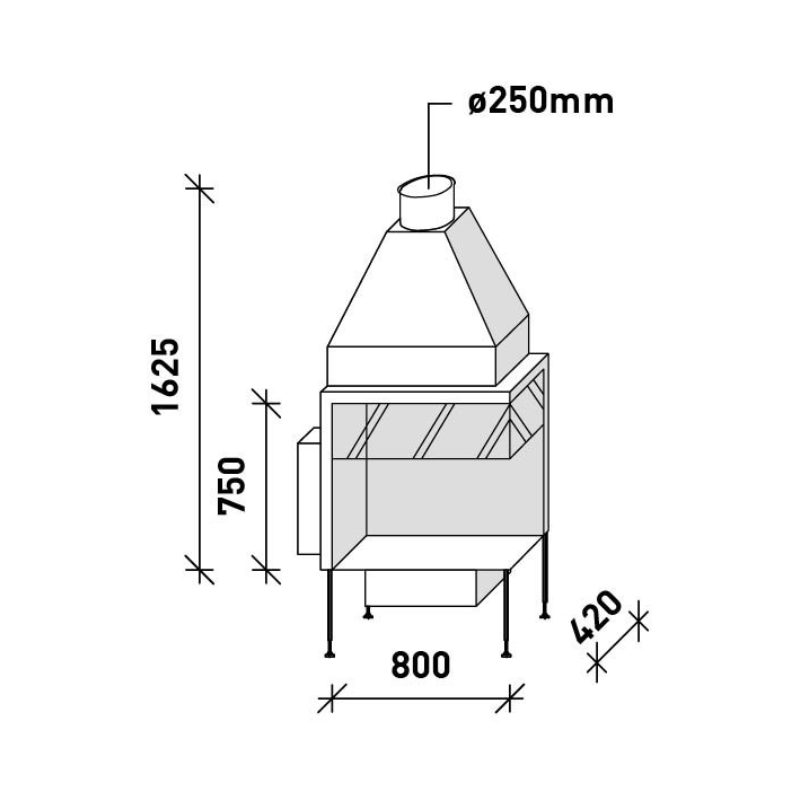 MF 800-75 G 2S L/R