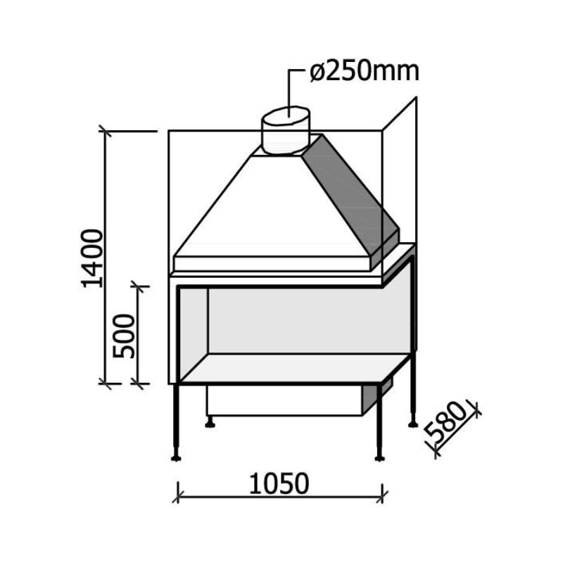 MF 1050-50 W 2S L/R