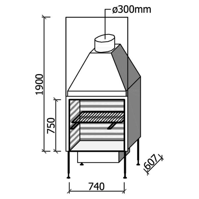 MF 740-75 W BBQ