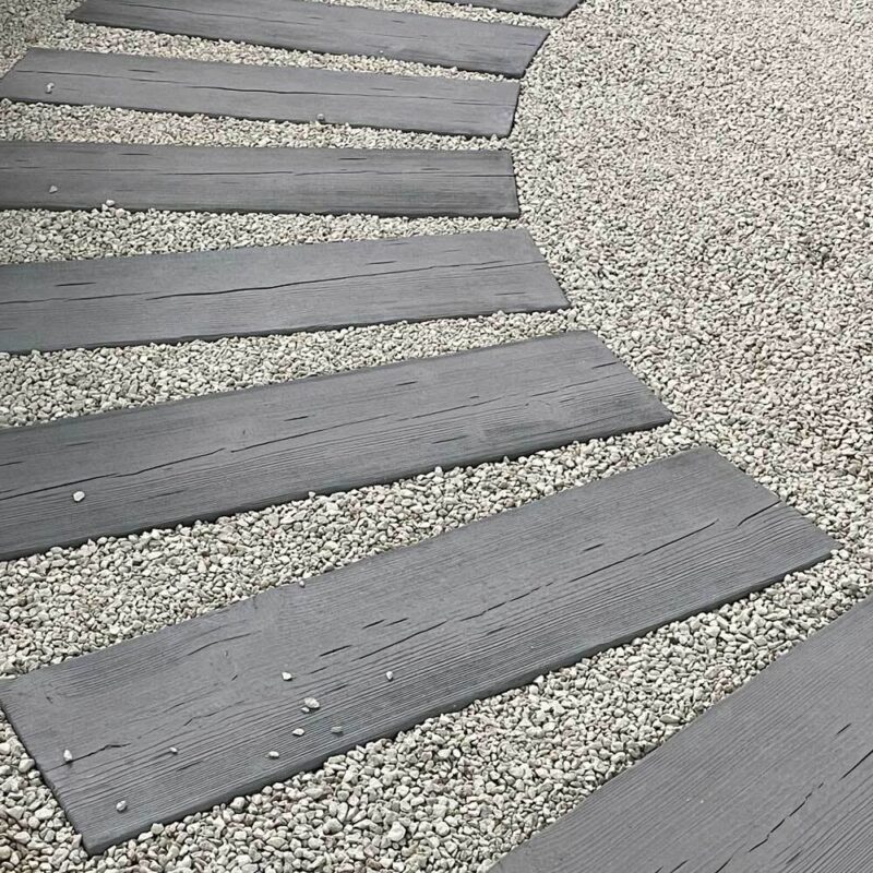 Rectangular garden steps