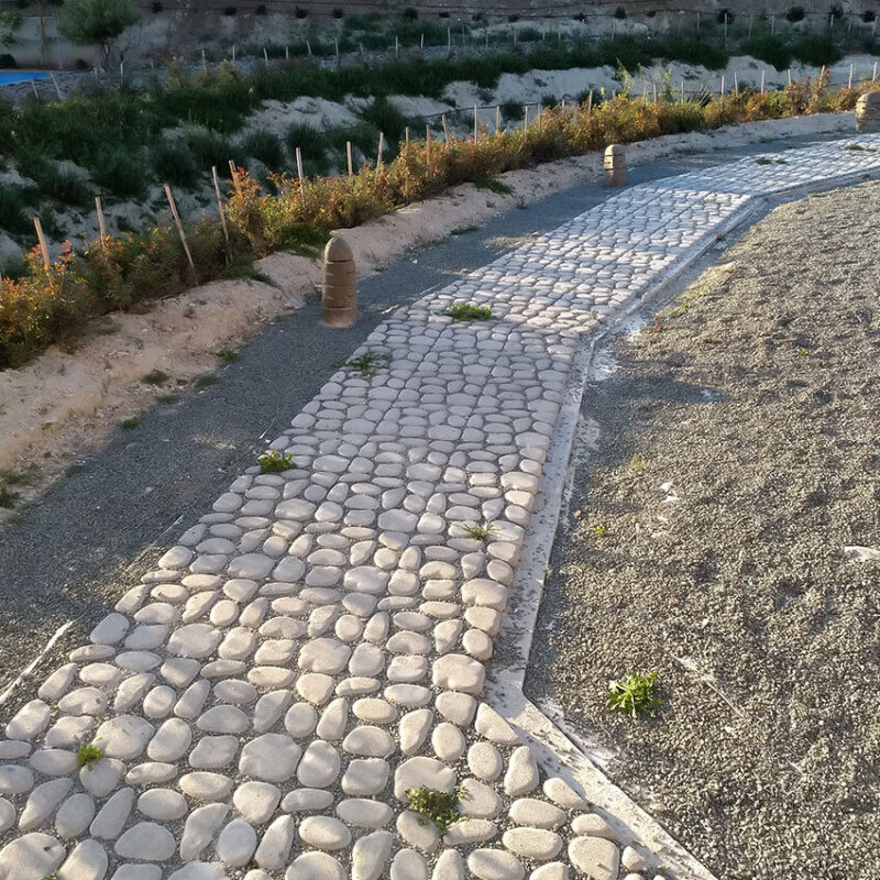 Rustic, Η-type, Pebble-shaped and Grass pavers