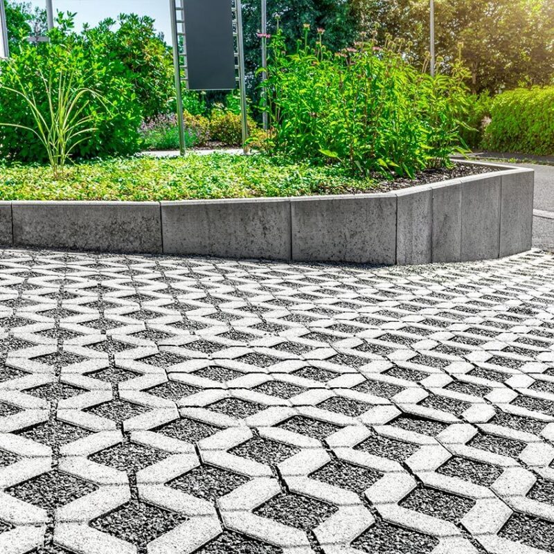 Rustic, Η-type, Pebble-shaped and Grass pavers