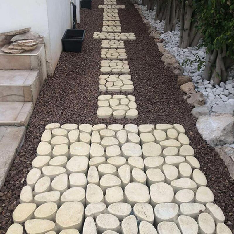 Rustic, Η-type, Pebble-shaped and Grass pavers