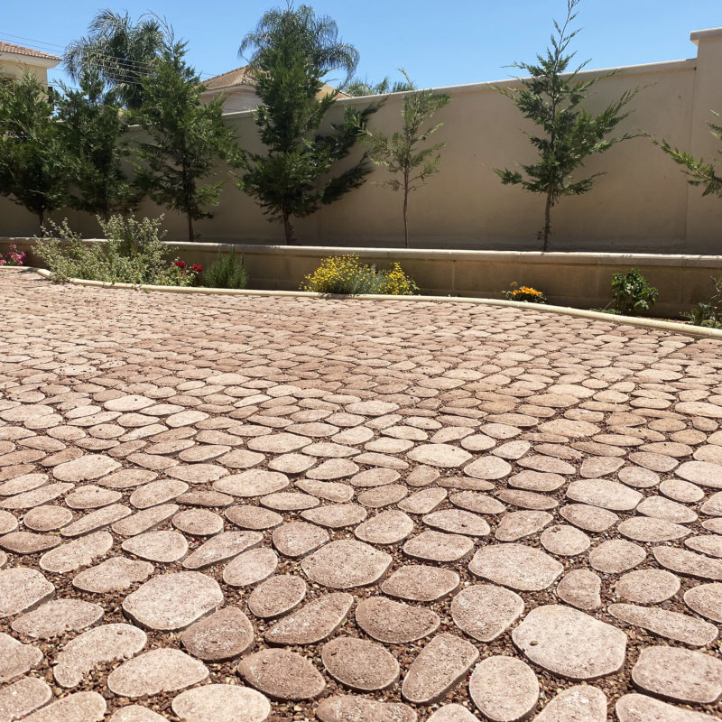 Rustic, Η-type, Pebble-shaped and Grass pavers