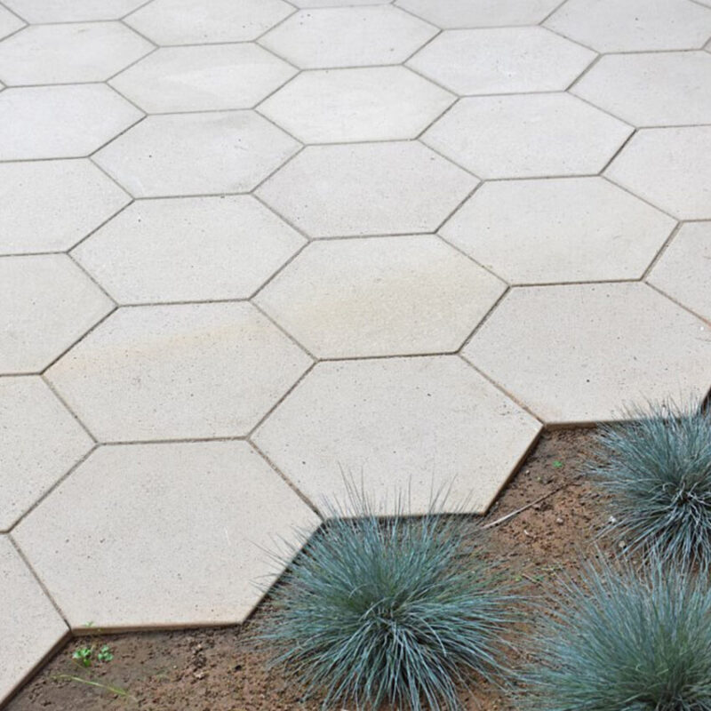 Hexagonal garden steps