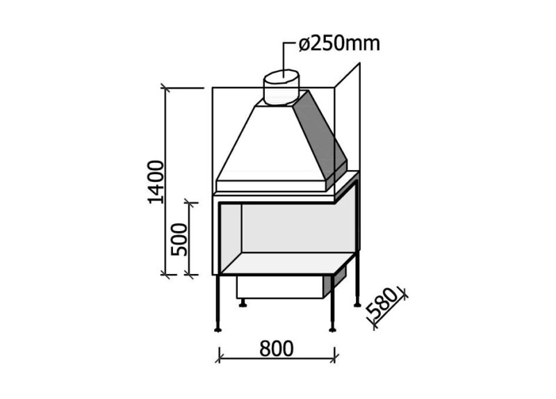 MF 800-50 W 2S L/R