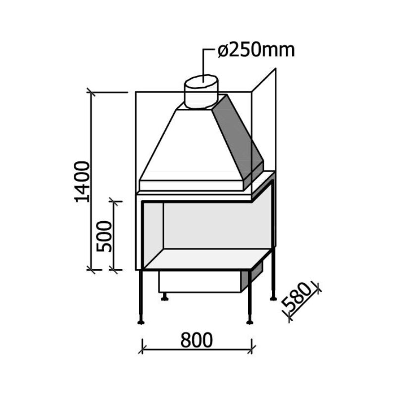 MF 800-50 W 2S L/R