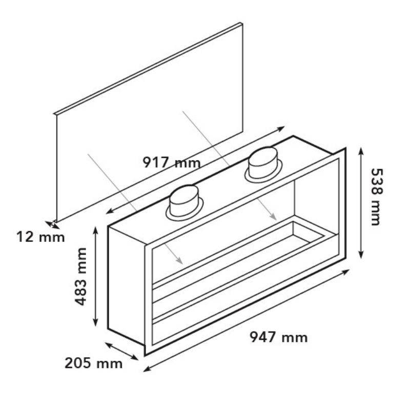 Built-in unit XL, built-in fire