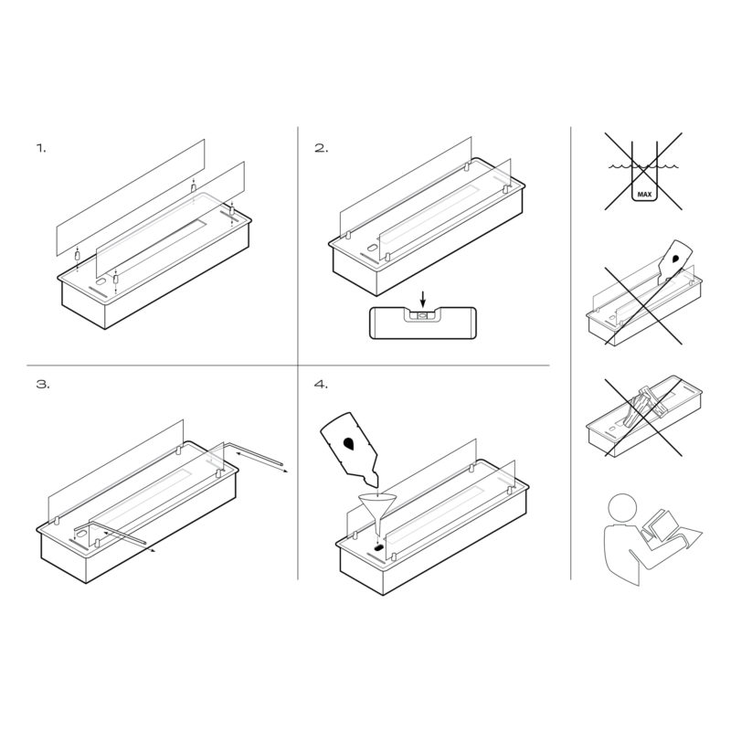 Built-in profile L, built-in fire (Silver/Black)