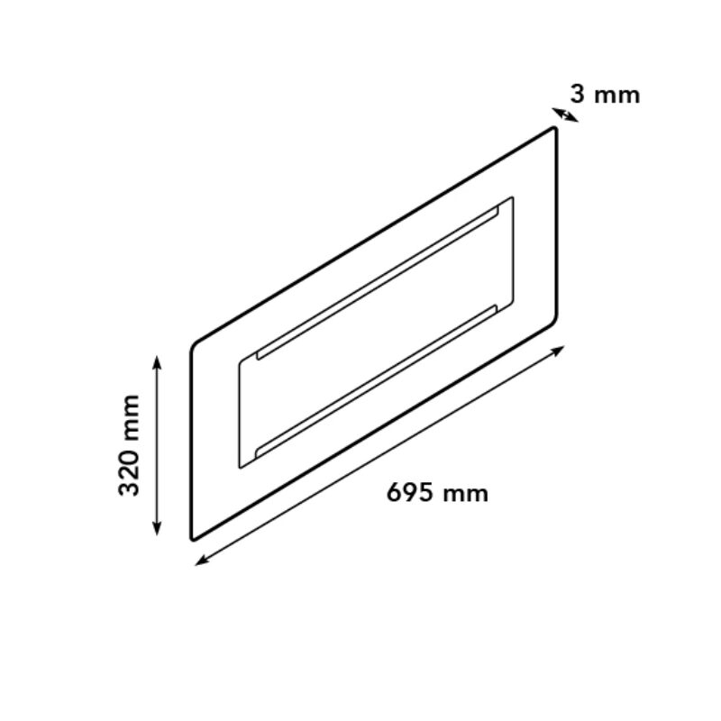 Built-in profile L, built-in fire (Silver/Black)