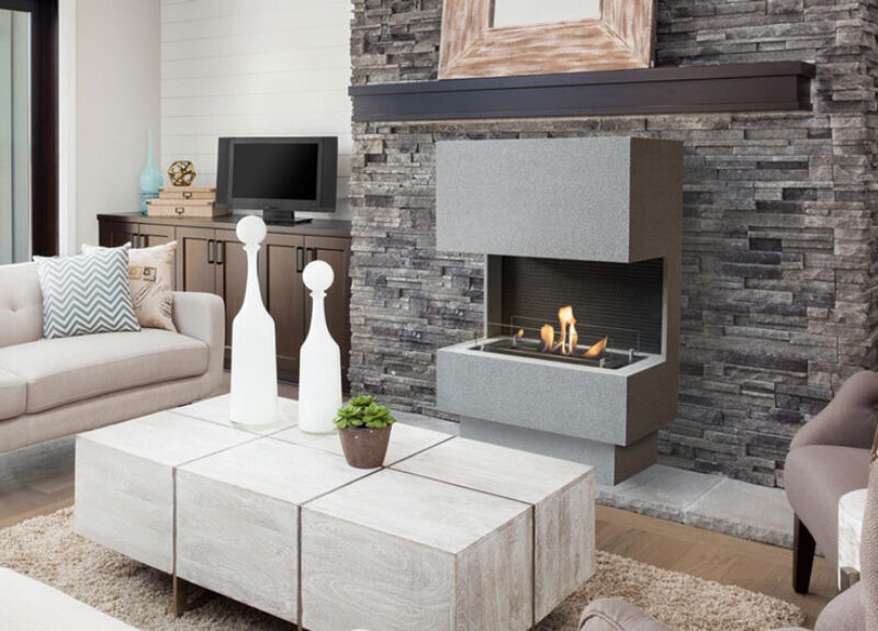 Nuoro, modern fireplace