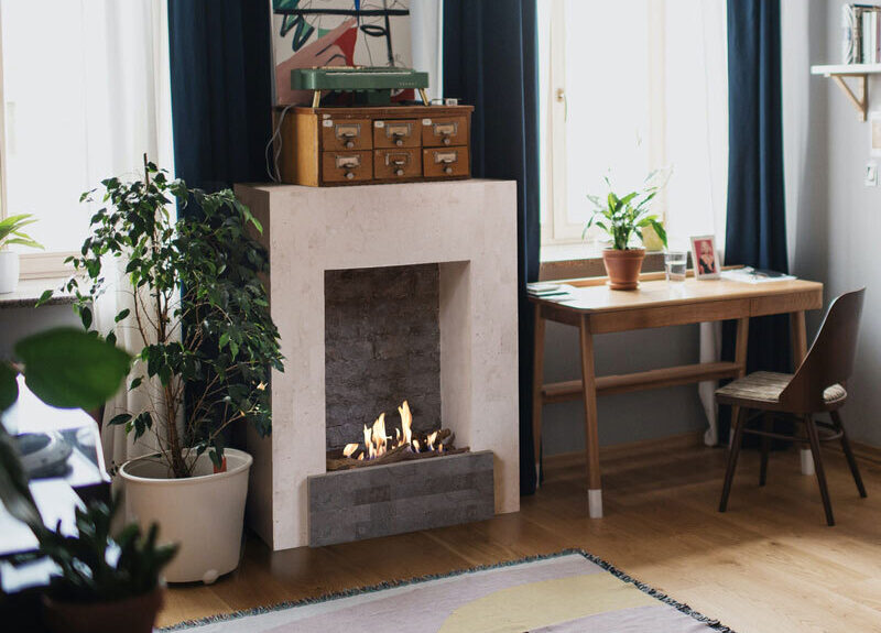 Todos, modern design fireplace