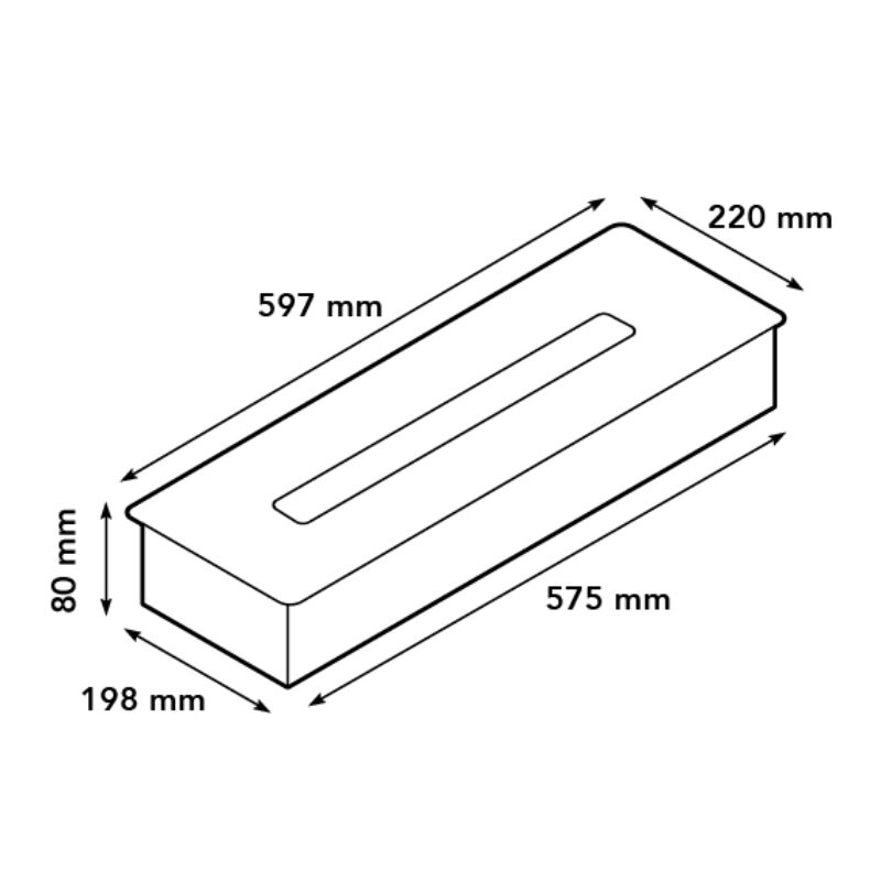 Bioethanol burner L (5820LS)