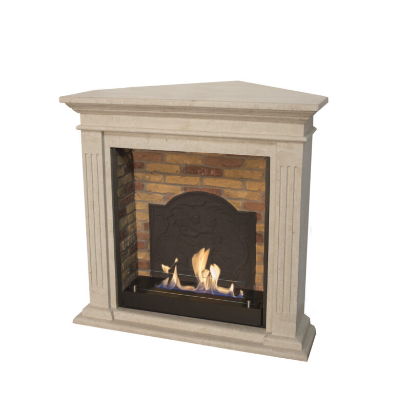 Cadiz Corner, classic corner fireplace