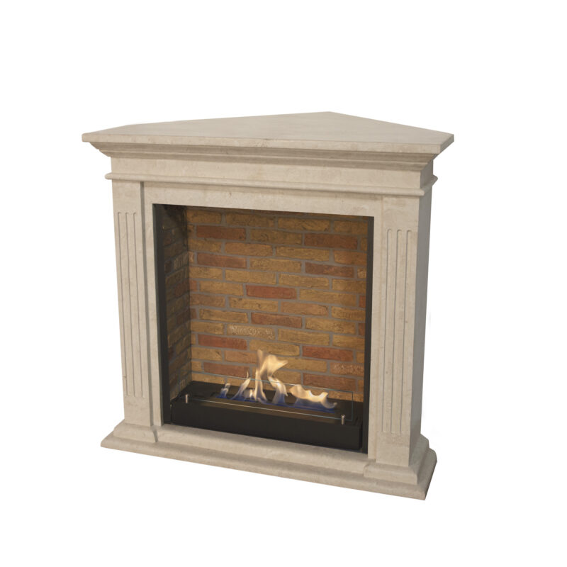 Cadiz Corner, classic corner fireplace