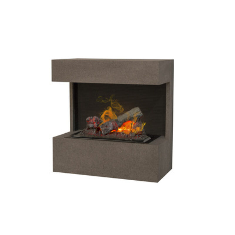 Wall-mounted fireplaces