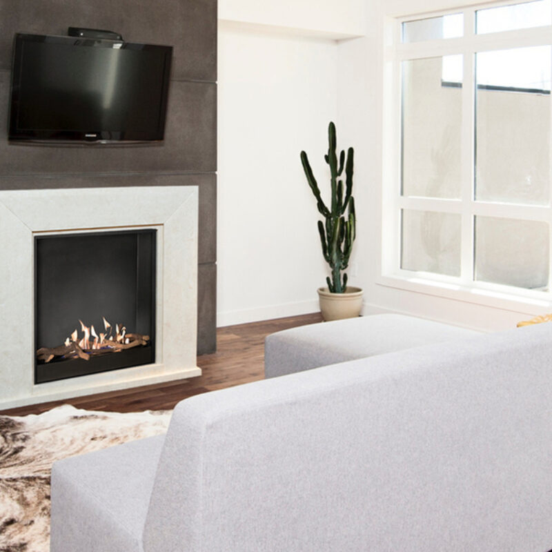 Nero, modern fireplace