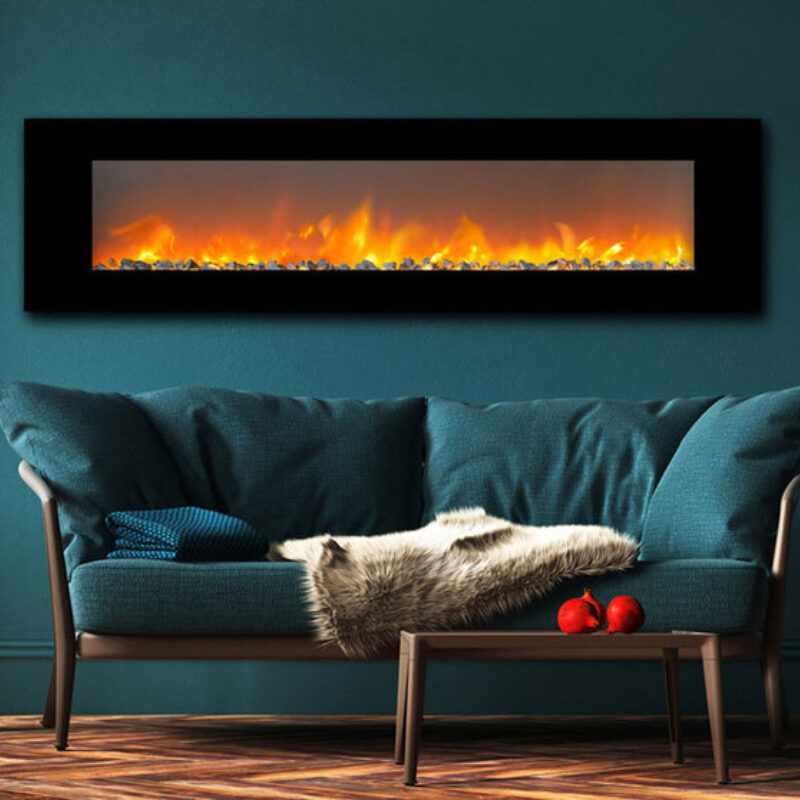 Trivero 130 wall-mounted fireplace