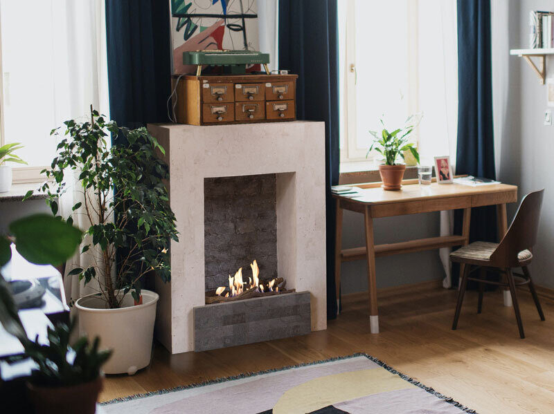 Todos, modern design fireplace