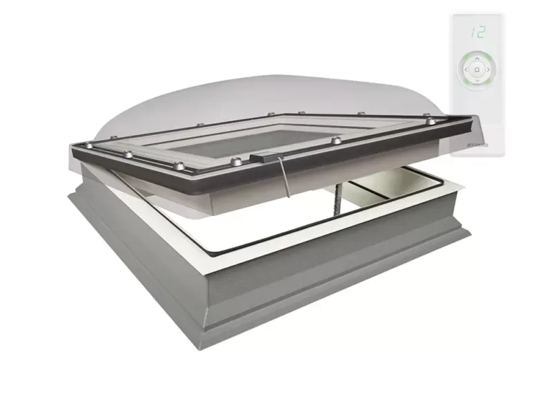 DEC roof window with electric opening mechanism