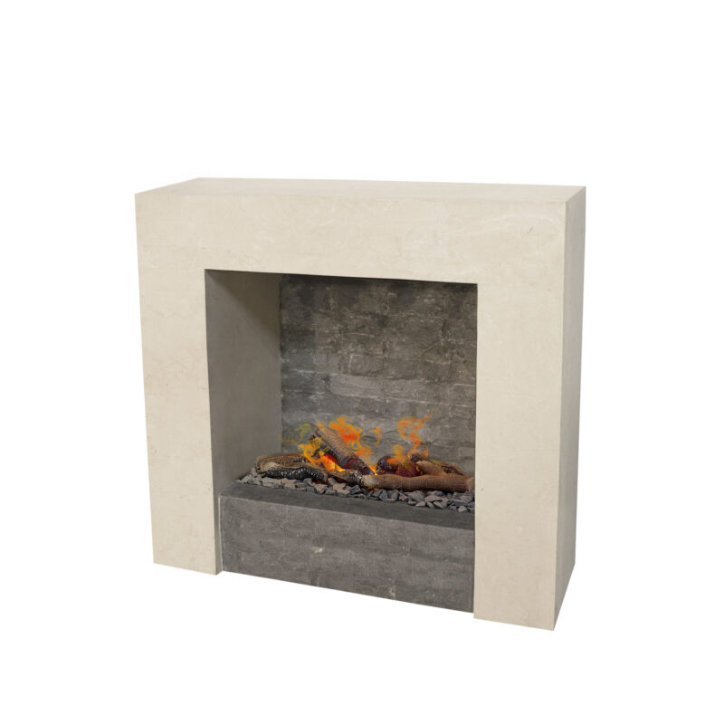 Milos, modern fireplace